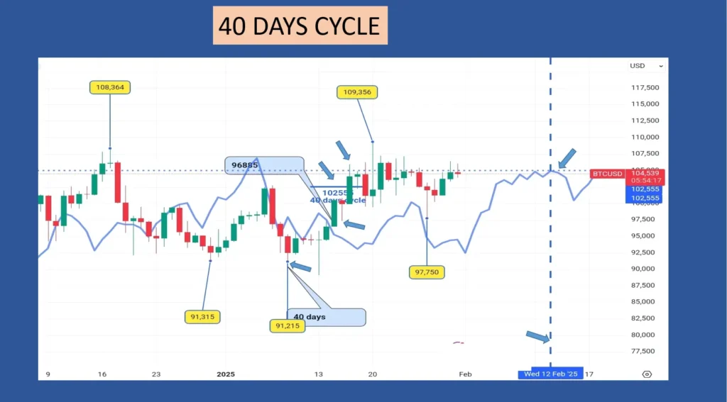 Cycle 40 Jours,bitcoin,bitcoins,tradingmarketcycles